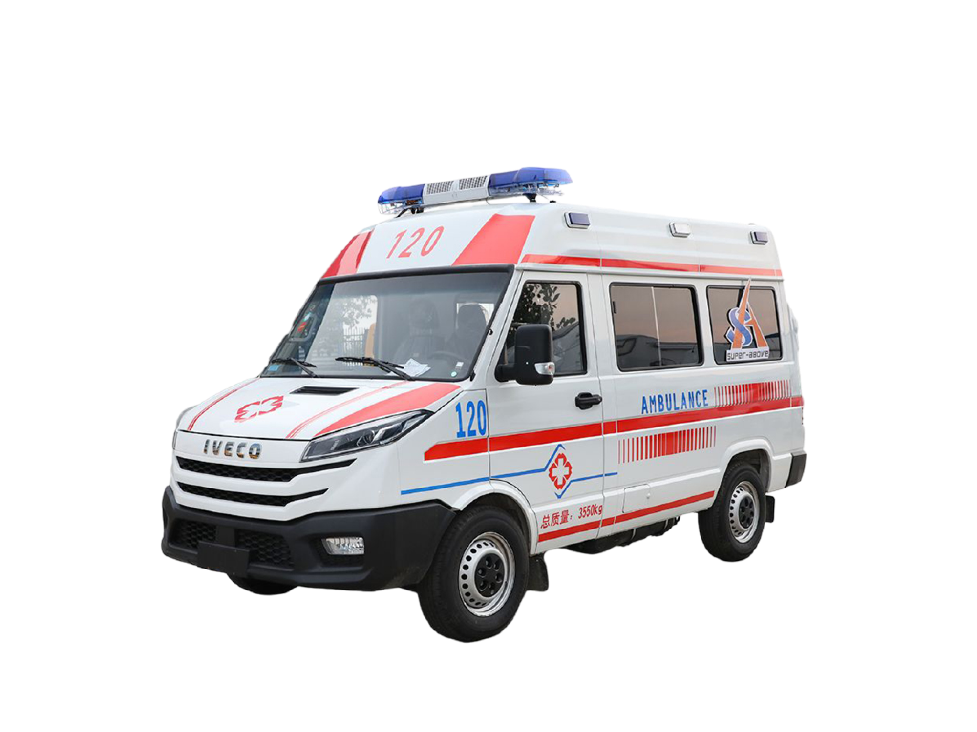 Super-Above Ambulance Ambulance Car with Medical Equipment for Sale Ambulance Euro5 Jmc Foton Dongfeng Vehicle 4X2 Ambul