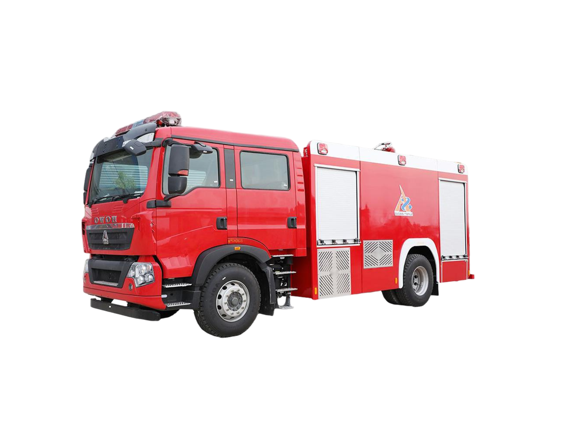 Kitchen waste collection vehicle front view